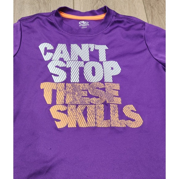 Kids Athletic Works Clemson Purple Dri-fit Short Sleeve Shirt Size S (6-7)‎ - Picture 3 of 6